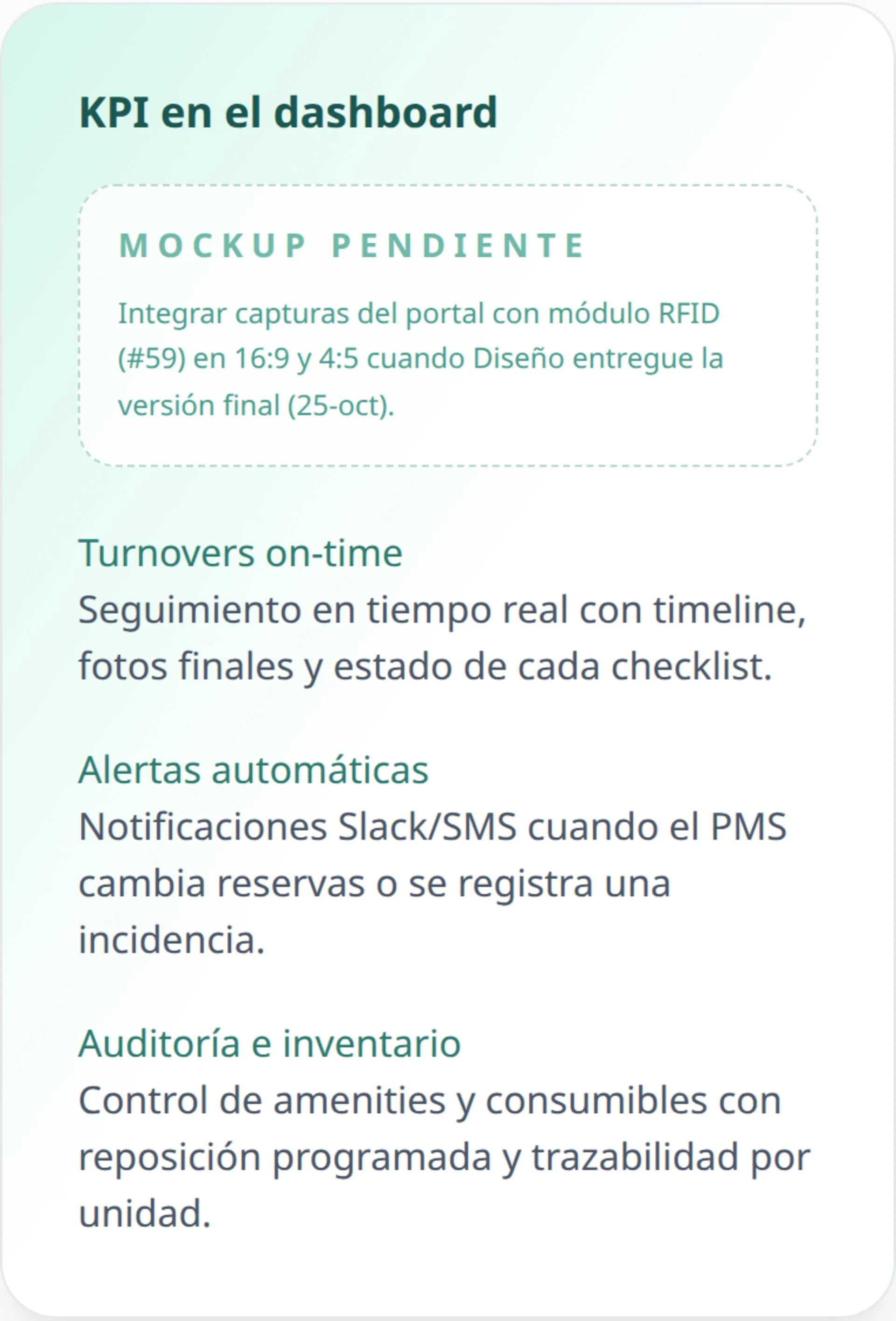 Dashboard en tiempo real